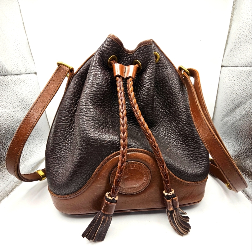 *LAST DROP* Dooney Leather Drawstring Bucket Bag